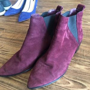 Treasure & Bond Maroon Booties Size 10